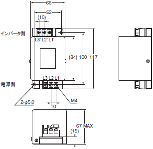 3G3JX 외형 치수 20 