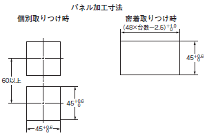 E5CC / E5CC-B / E5CC-U 외형 치수 7