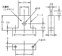 E5CC / E5CC-B / E5CC-U 외형 치수 20