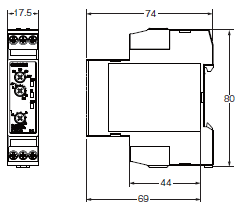 K8DS-PA 외형 치수 2 