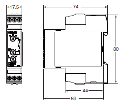 K8DS-PU 외형 치수 2 