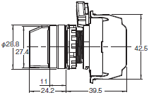 A22NS / A22NW 외형 치수 10 