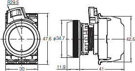 A30NZ-M □□ - □□ A 외형 치수 6 