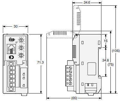 E3X-DRT21-S VER.3 外形寸法 3 