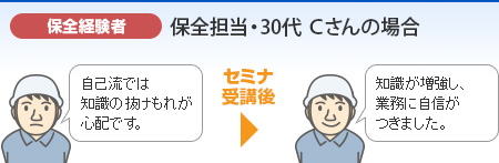 保全経験者 保全担当・30代 Cさんの場合