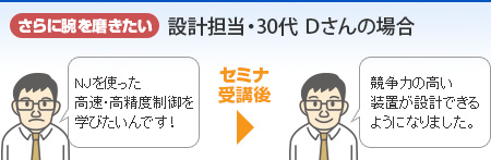 さらに腕を磨きたい 設計担当・30代 Dさんの場合