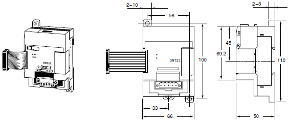 CPM1A-DRT21 外形寸法 1 