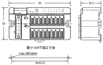 DRT2-□D16S(-1) 外形寸法 1 