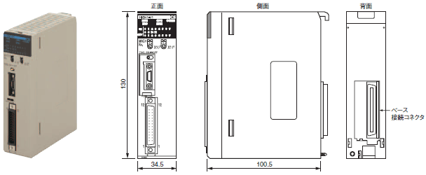 CS1W-HCA□2 / HCP22 / HIO01-V1 外形寸法 2 