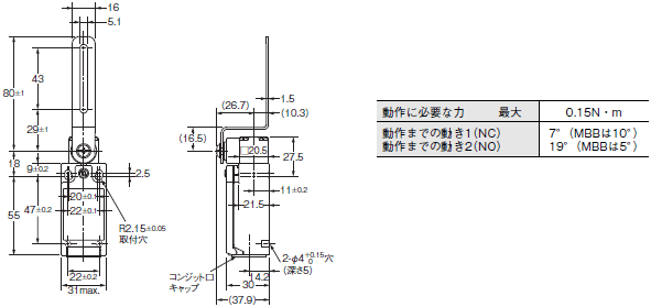 D4NH 外形寸法 3 