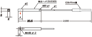 E32シリーズ 外形寸法 275 