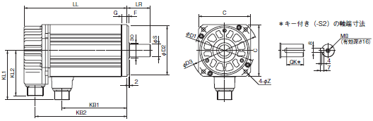 R88M-W, R88D-WN□-ML2 外形寸法 22 