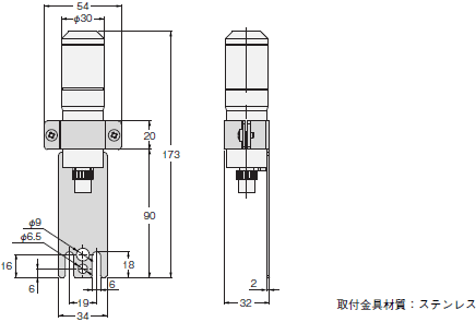 F3SJシリーズ 外形寸法 86 