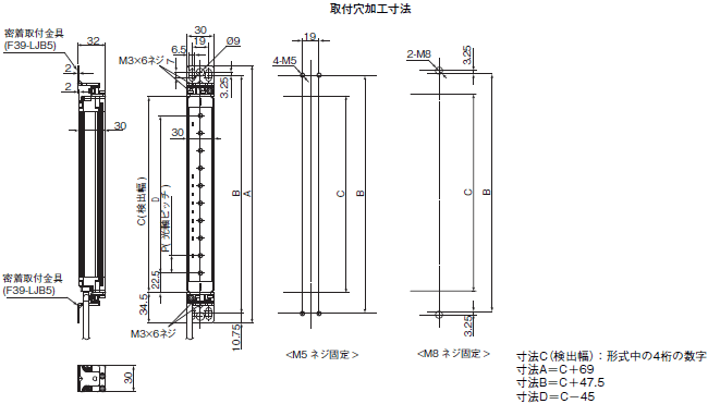 F3SJシリーズ 外形寸法 24 