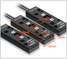 E32-HB04, E3X-DAT□-S 特長 1 通過カウントセンサE32-HB04/E3X-DAT□-Sで小型部品を確実に検出