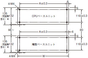CS1H-CPU□□H / CS1G-CPU□□H CPUユニット/外形寸法 | オムロン制御機器
