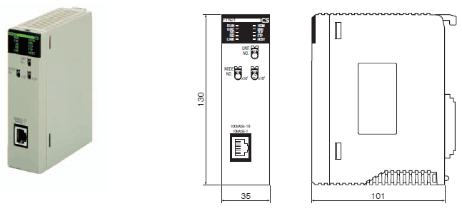 オムロン CSシリーズEthernetユニット CS1W-ETN21 シーケンサ-