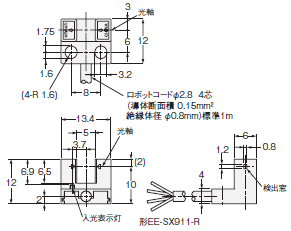 EE-SX91 外形寸法 3 