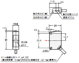 E3ZM 外形寸法 5 