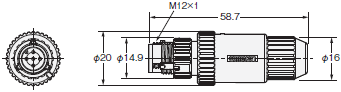 XS5 外形寸法 22 