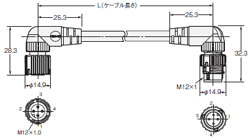 XS5 外形寸法 3 