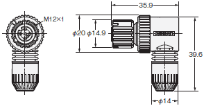 XS5 外形寸法 34 