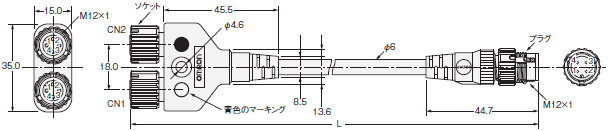 XS5 外形寸法 38 