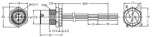 XS5 外形寸法 44 