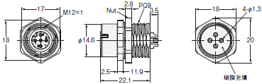 XS5 外形寸法 46 