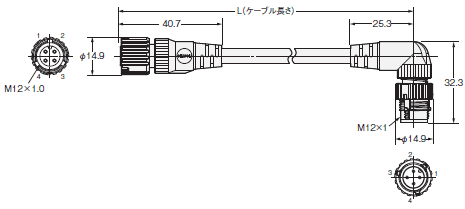 XS5 外形寸法 4 