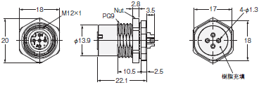 XS5 外形寸法 48 