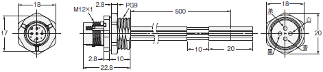 XS5 外形寸法 53 