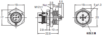 XS5 外形寸法 57 