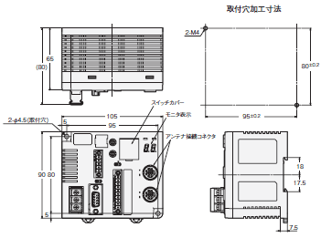 V680シリーズ 外形寸法 26 