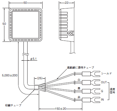 ES2-HB / THB 外形寸法 1 