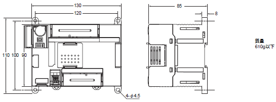 CP1L 外形寸法 4 