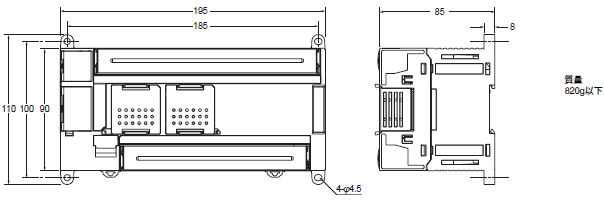 CP1L 外形寸法 5 