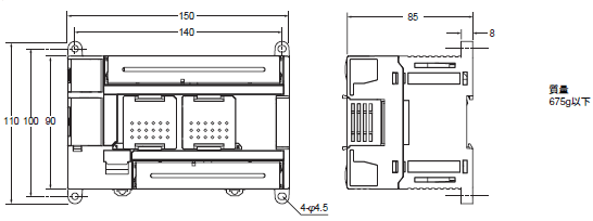 CP1L 外形寸法 6 