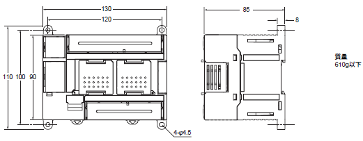 CP1L 外形寸法 7 