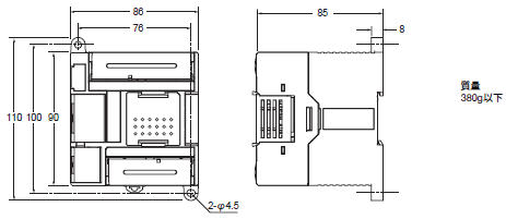 CP1L 外形寸法 8 
