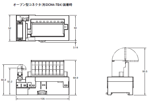 CRT1-□D08TA(-1) / □D16TA(-1) / □D08TAH(-1) / □D16TAH(-1) 外形寸法 1 