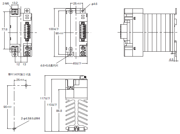 G3PF 外形寸法 4 