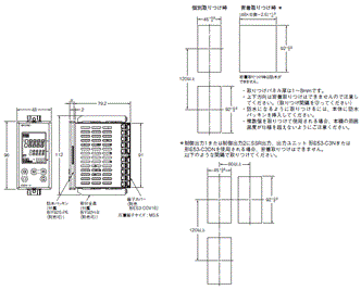 E5AN-H / E5EN-H 外形寸法 3 