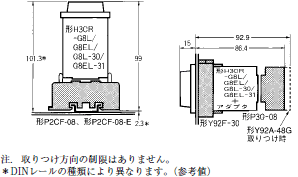 H3CR-F / -G / -H 外形寸法 22 