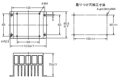 G3PE(三相) 外形寸法 14 