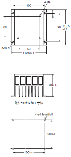 G3PE(三相) 外形寸法 15 