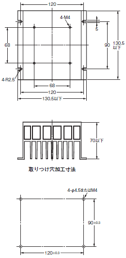 G3PE(三相) 外形寸法 16 