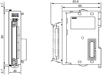 CJ1W-OC / OA / OD 外形寸法 5 