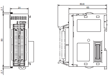 CJ1W-OC / OA / OD 外形寸法 8 