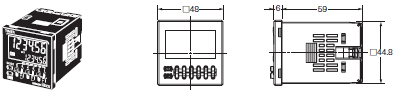 H5CX-□-N 外形寸法 19 